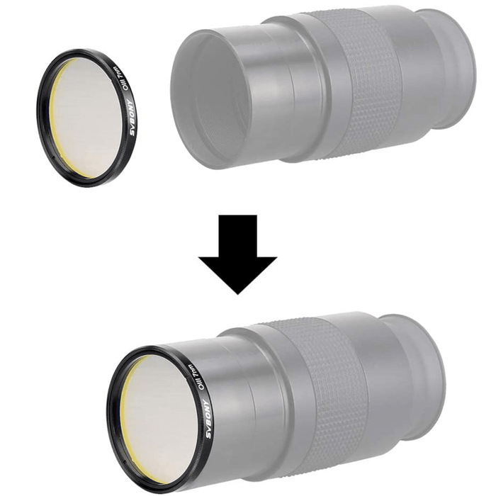 Filtre SVBONY 2" OIII à Bande Etroite 7 nm pour Observation du Ciel Profond