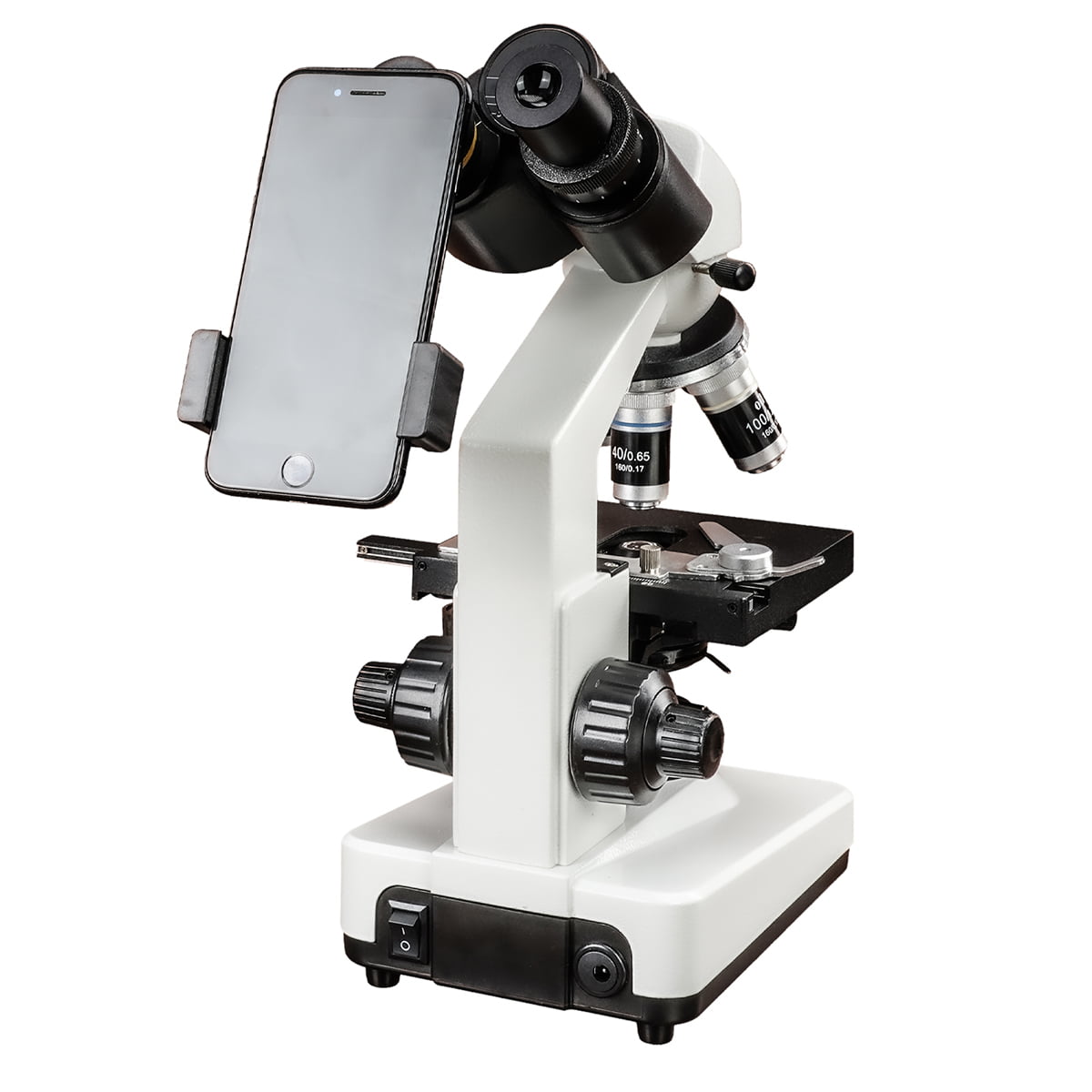 Microscope Binoculaire Composé SM201 40x-2500x avec Adaptateur Smartphone - SVBONY