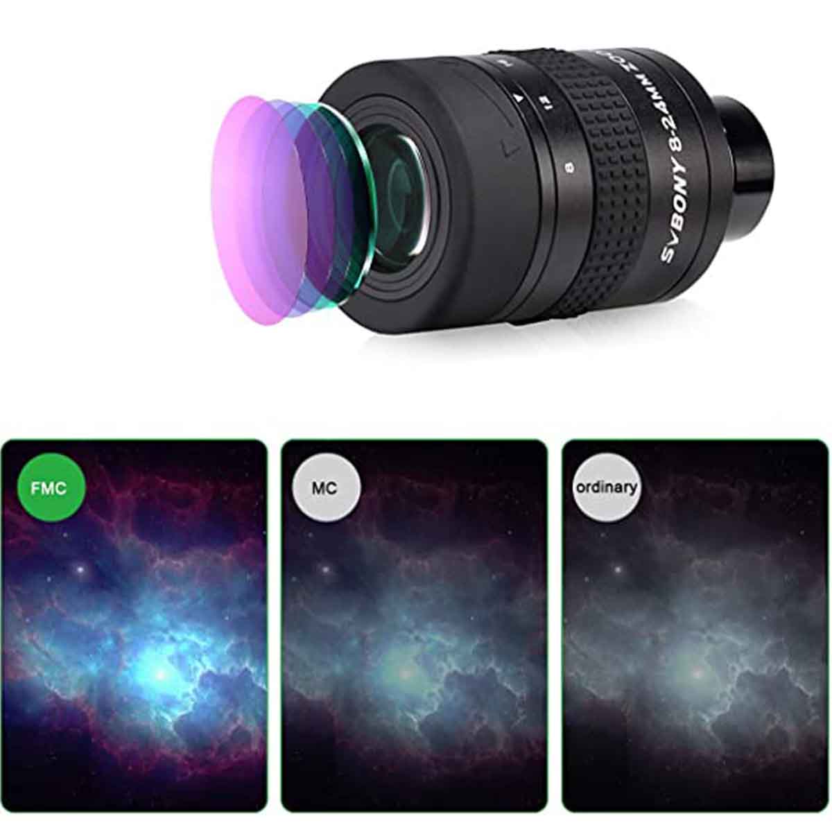 Svbony SV171 Zoom Okulár 1,25'' 8mm-24mm Távcsőhöz