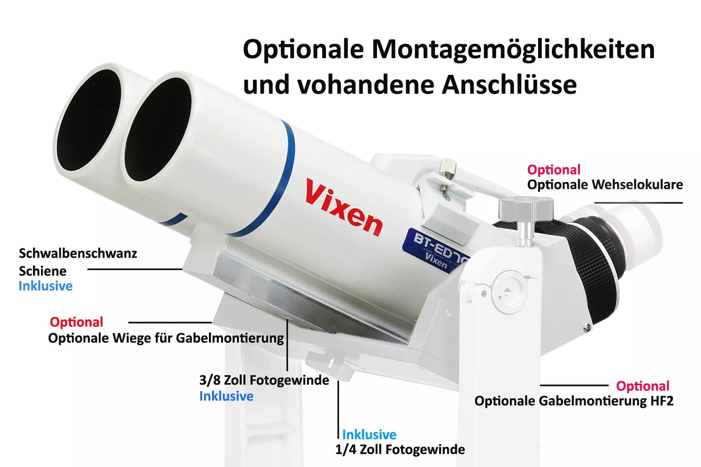 Jumelles d'astronomie 81 mm BT-81S-A – Vixen