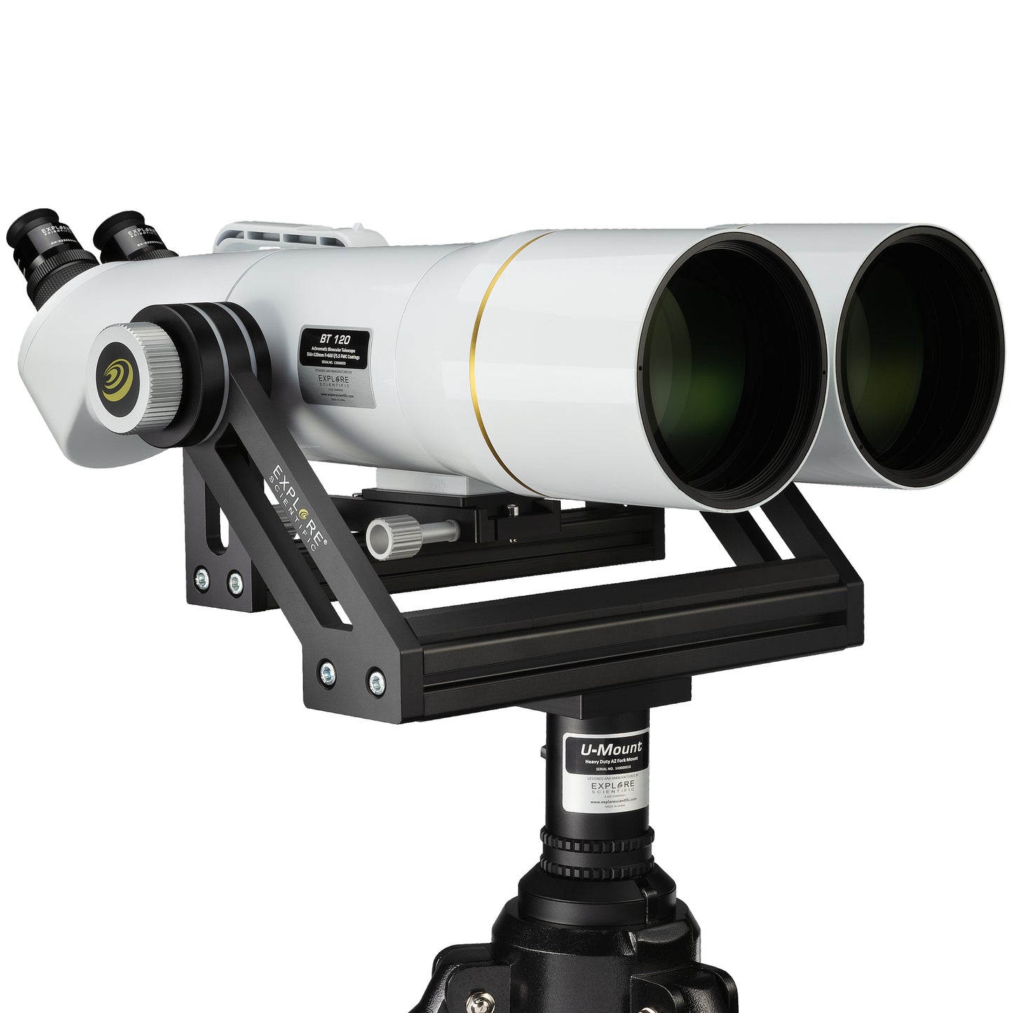 Binoculaire Telescope 120mm met 62° LER 20mm Oculairs - Explore Scientific