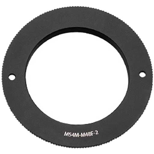 Adaptateur M48 vers M54 (Mâle → Mâle) – Backfocus 2 mm pour l'astronomie - ZWO