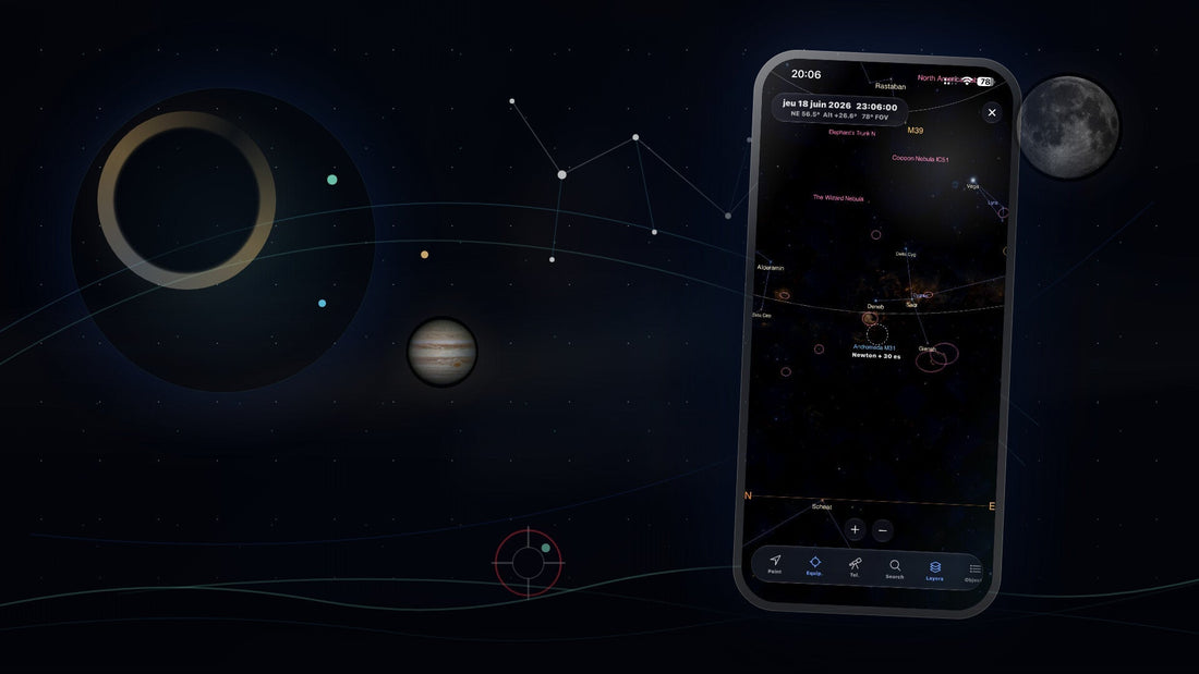 Astronomy app landscape banner