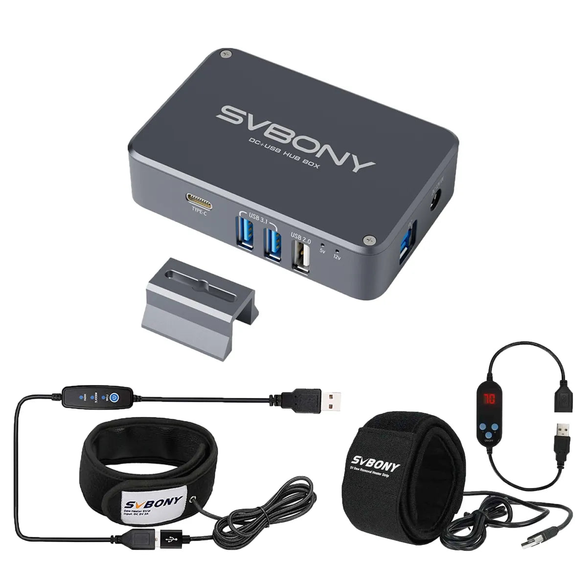 Boîtier d’alimentation et hub USB SV241 12 V – SVBONY