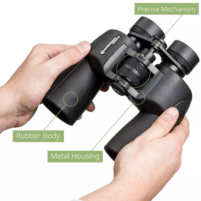 Jumelles BRESSER Corvette 7x50 – Étanches, Porro, LE – pour l'observation de la nature et l'astronomie - Bresser