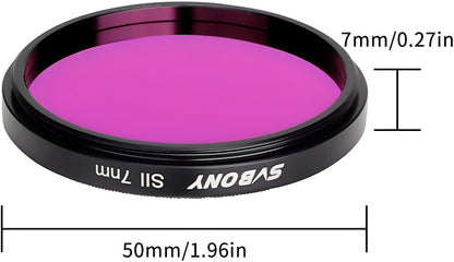 Filtros SII de 2 Polegadas 7nm para Astrofotografia - SVBONY