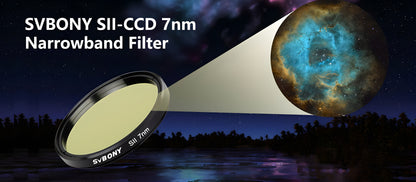 Filtros SII de 2 Polegadas 7nm para Astrofotografia - SVBONY