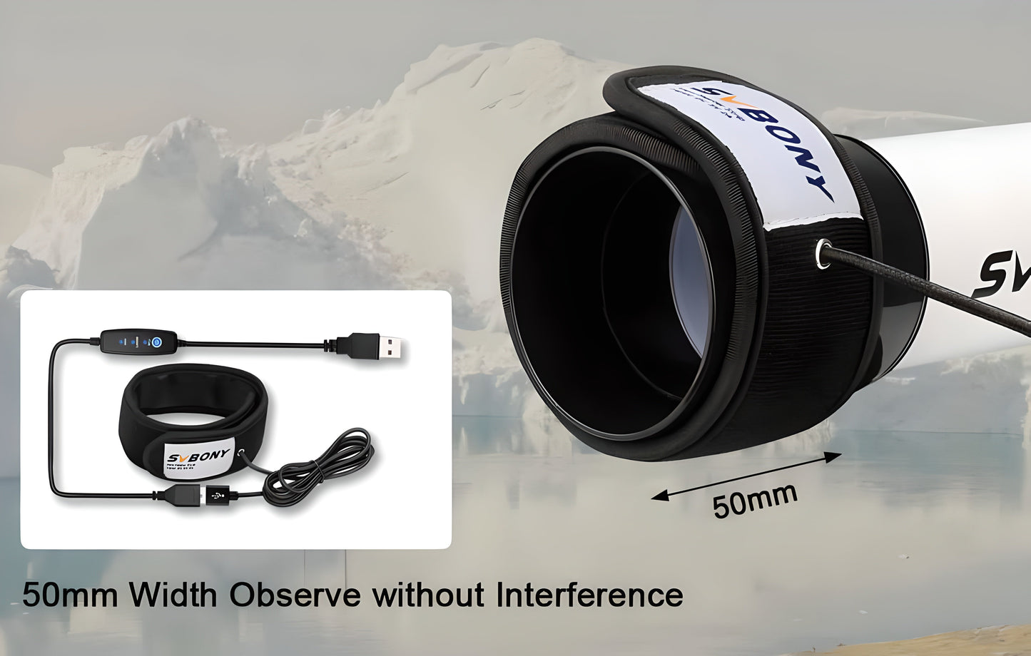 SVBONY SV172 240mm Anti-Fog Heating Band for Telescopes and Lenses
