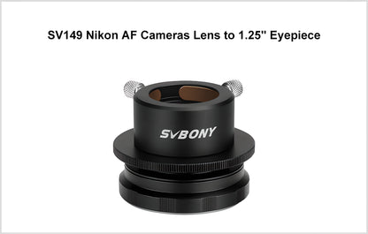 SV149 Nikon AF Lens to 1.25 Inch Eyepiece Adapter - SVBONY