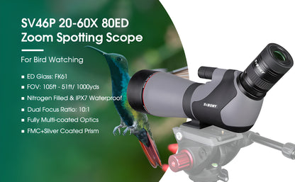 Teleskopas SV46P 20-60x80 ED - SVBONY