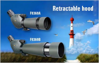 SV411 Spotting Scope with Powerful 20X to 60X Zoom - Available in 70mm and 80mm