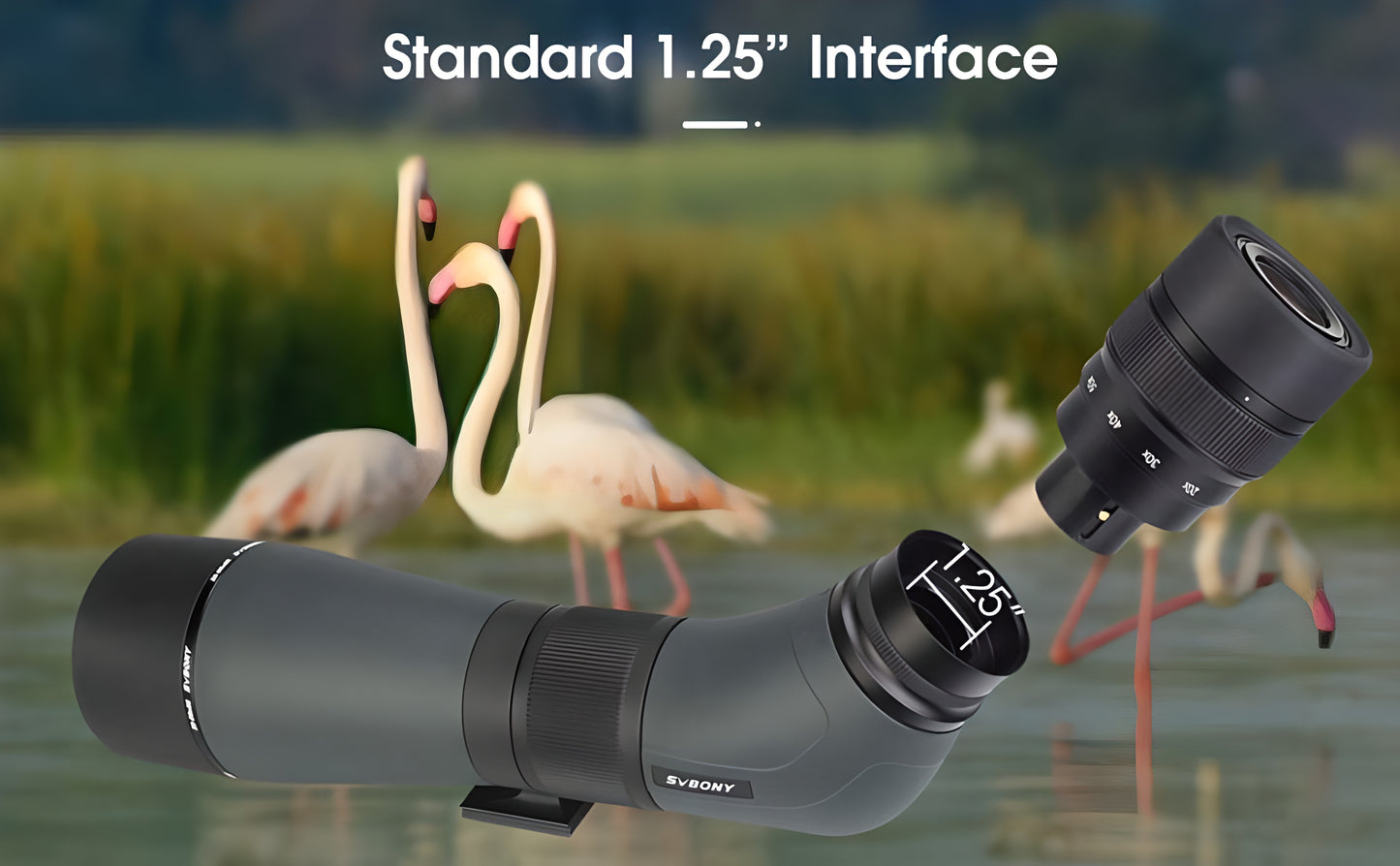 SVBONY SA405 Spotting Scope 20-60x85 ED for Wildlife Observation and Birdwatching - ED Glass