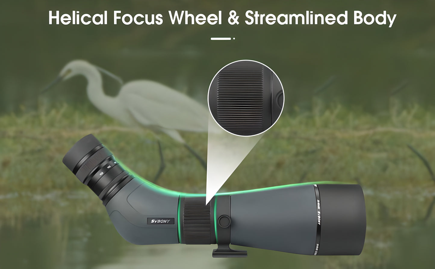SVBONY SA405 Spotting Scope 20-60x85 ED for Wildlife Observation and Birdwatching - ED Glass