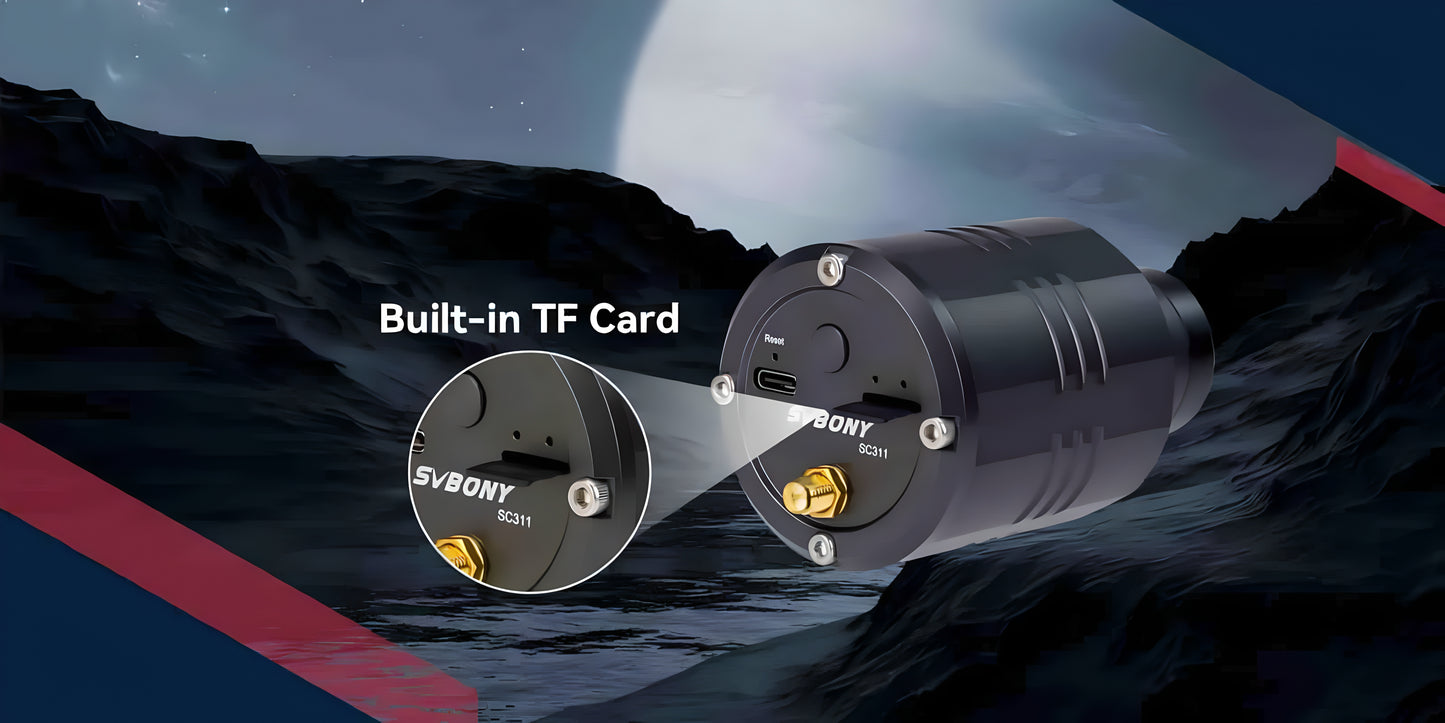 SVBONY Camera d'Astronomie WiFi SC311 IMX662 für Planeten-Astrophotographie und EAA - SVBONY