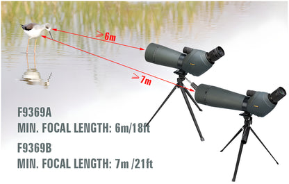 SV411 Spotting Scope with Powerful 20X to 60X Zoom - Available in 70mm and 80mm