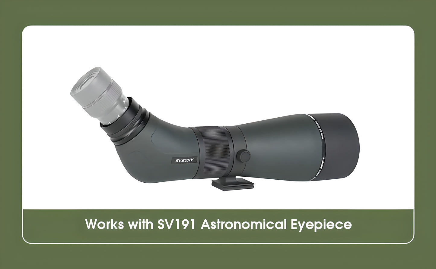 SVBONY SA405 Spotting Scope 20-60x85 ED for Wildlife Observation and Birdwatching - ED Glass