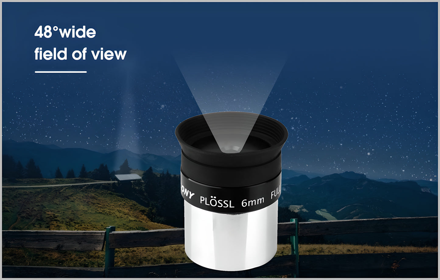 Oculare Plossl 32mm 1.25" cu Câmp de Viziune de 48 Grade - SVBONY