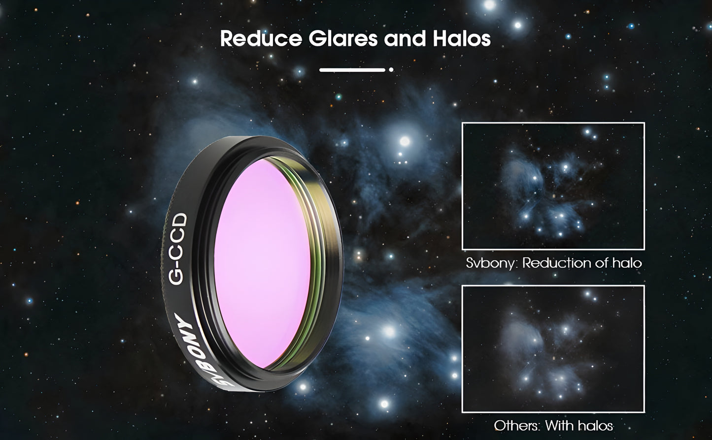 Kit de filtres LRGB de 1,25 pouces per a la fotografia astronòmica - Svbony