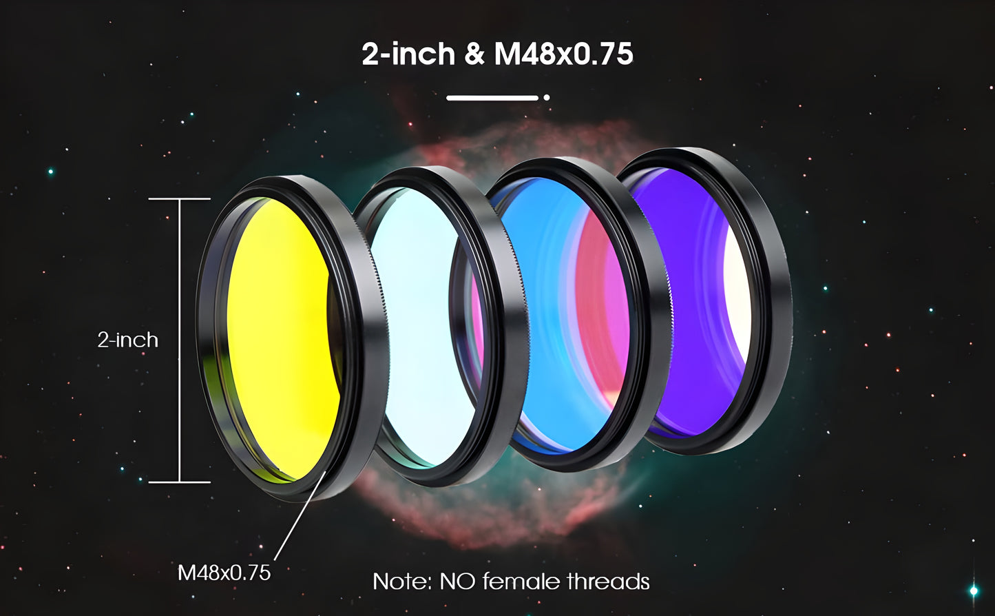 Kit de filtres LRGB de 1,25 pouces per a la fotografia astronòmica - Svbony