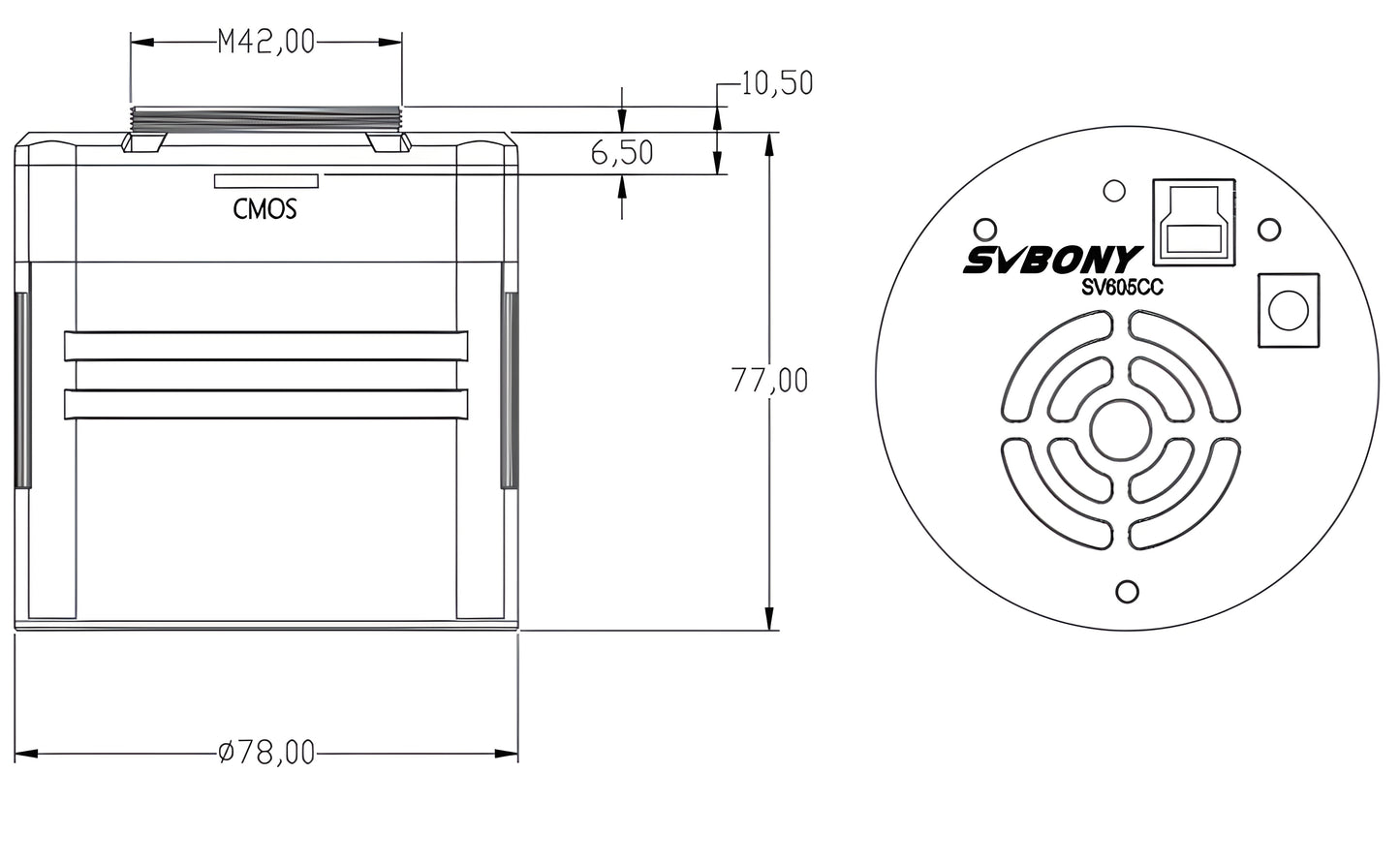 كاميرا SV605CC OSC للأفوتوغرافيا عميقة IMX533 - SVBONY