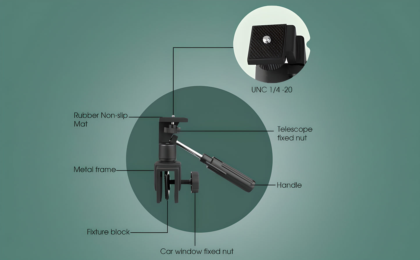 SV126 Vehicle Window Support for Monocular and Binoculars - SVBONY