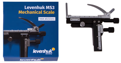Platine mécanique MS3 pour lames de microscope Levenhuk