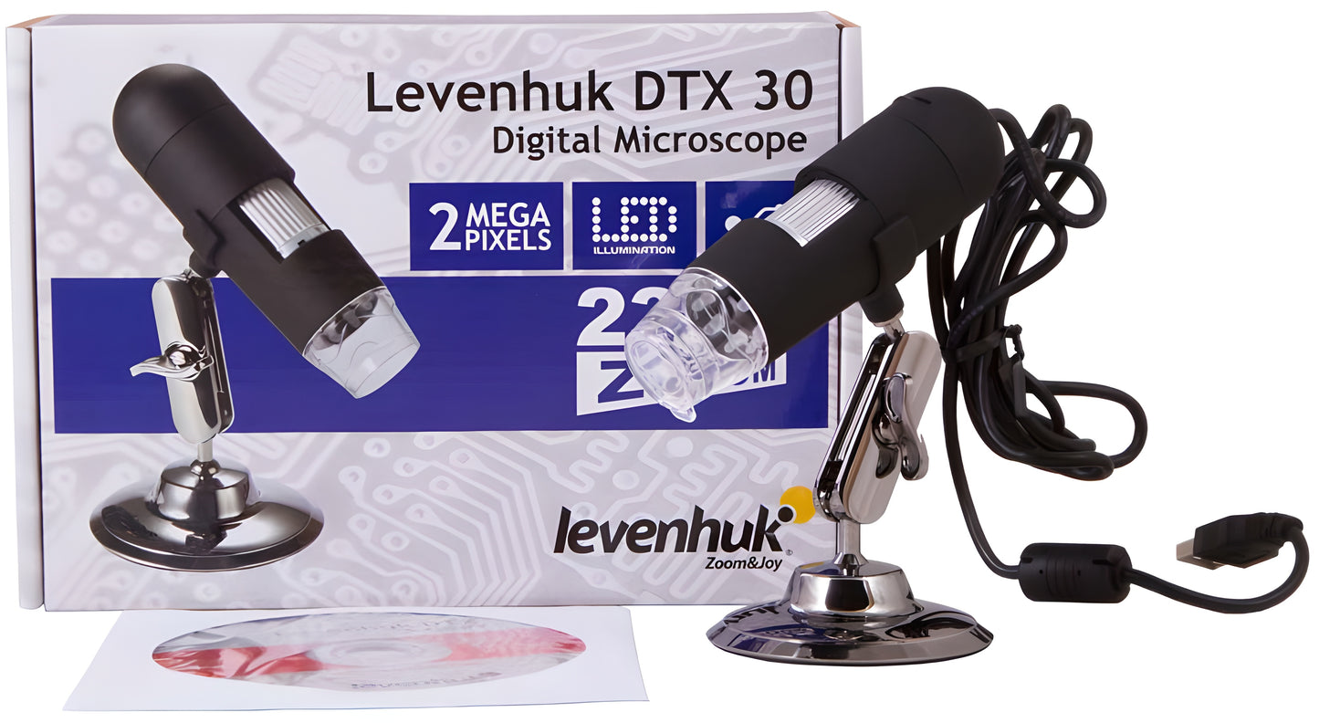 Microscope Numérique USB DTX 30 20-230x - Levenhuk