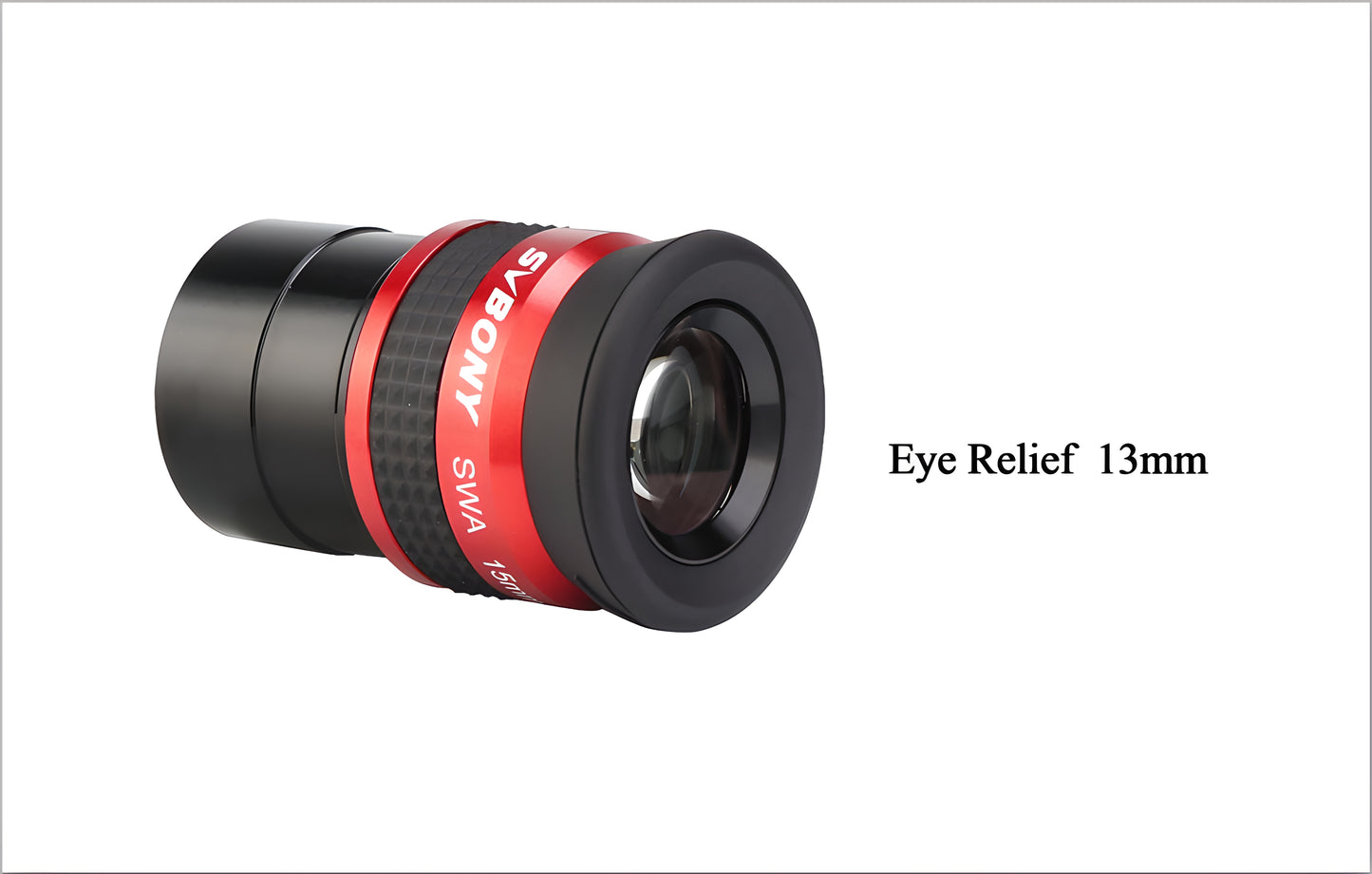 Oculaire SV154 15mm 1,25 tum 70 grader SWA röd