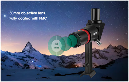 Viseur Coudé SV182 6x30 amb imatge redimensionada i ràter per Telescop - SVBONY