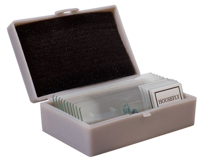 Kit d'expériences pour microscope avec lames et guide - Levenhuk