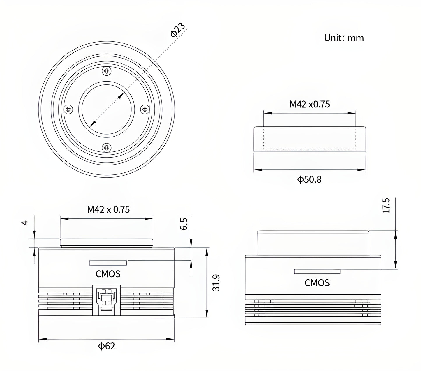 Caméra ZWO ASI533MM-Pro Monochrome Refroidie pour Imagerie du Ciel Profond - ZWO