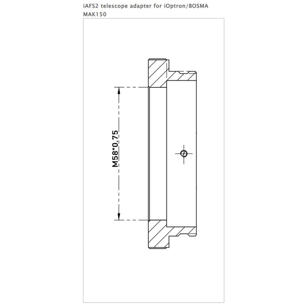 Adaptateur iAFS2 pour Maksutov 150 M58 - iOptron