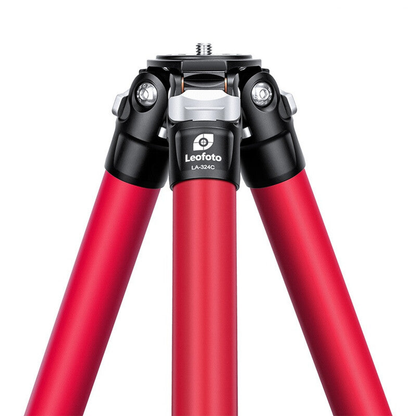 Trépied carbone Athena rouge avec rotule à bille, charge 15 kg – Leofoto