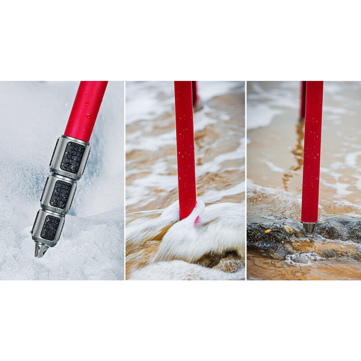 Trépied carbone Athena rouge avec rotule à bille, charge 15 kg – Leofoto