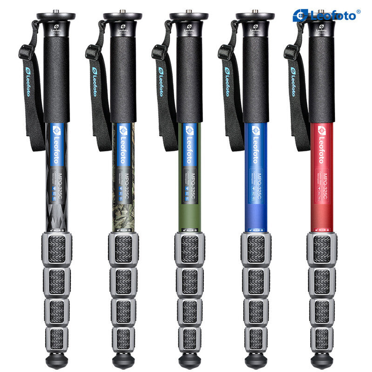 Monopode photo carbone noir 165 cm, charge 15 kg - Leofoto