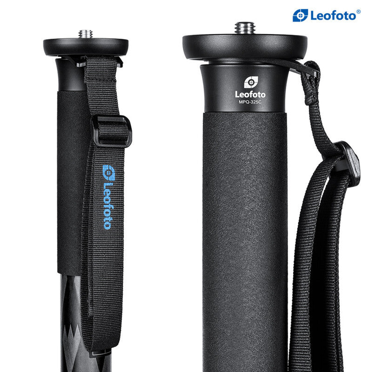 Monopode photo carbone noir 165 cm, charge 15 kg - Leofoto