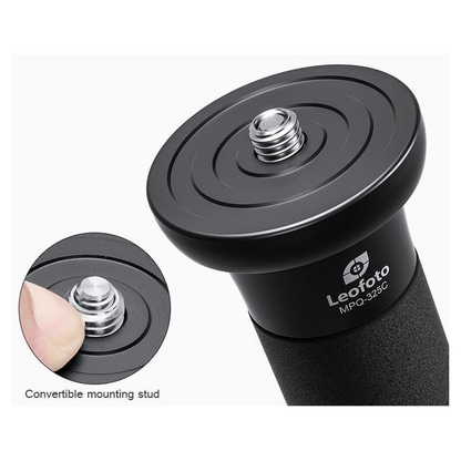 Monopode photo carbone noir 165 cm, charge 15 kg - Leofoto