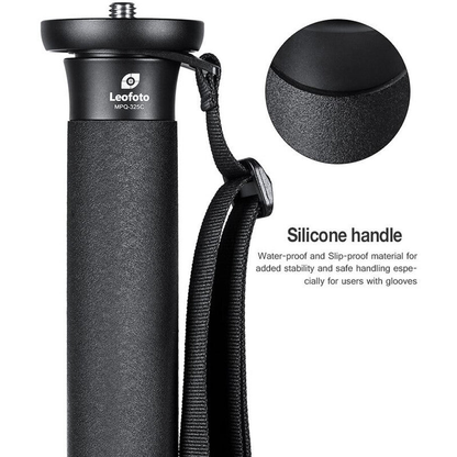 Monopode photo carbone noir 165 cm, charge 15 kg - Leofoto