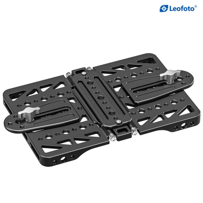 Plaque de montage pliable pour deux optiques - Leofoto