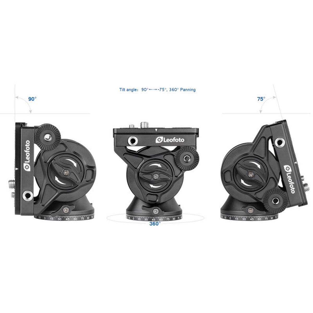 Monopode vidéo carbone avec tête BV-10 et base inclinable VD-04 - Leofoto