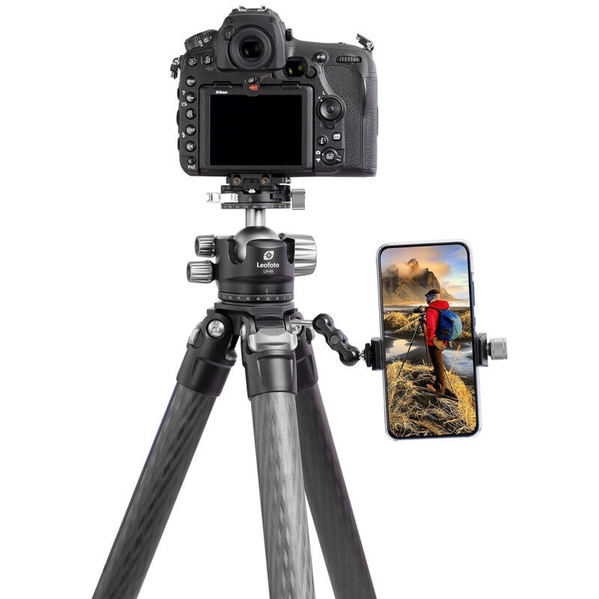 Trépied carbone Ranger LS-324C avec rotule panoramique LH-40PCL - Leofoto
