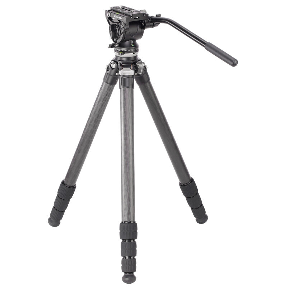 Trépied carbone photo et vidéo avec base de nivellement et rotule vidéo - Leofoto
