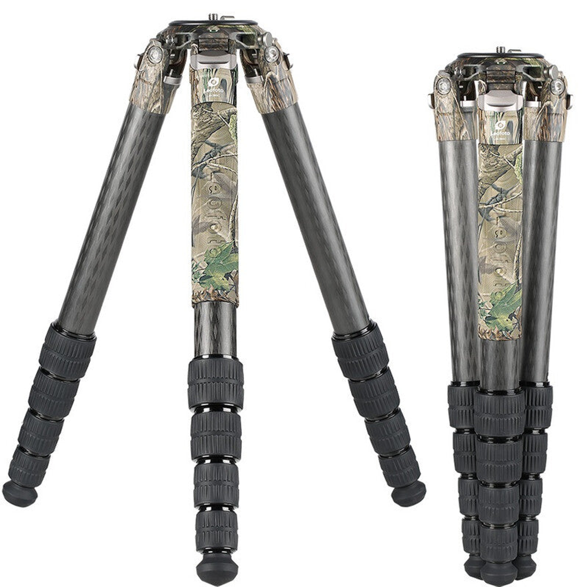 Trépied carbone camouflage Summit 154 cm pour photo et vidéo - Leofoto