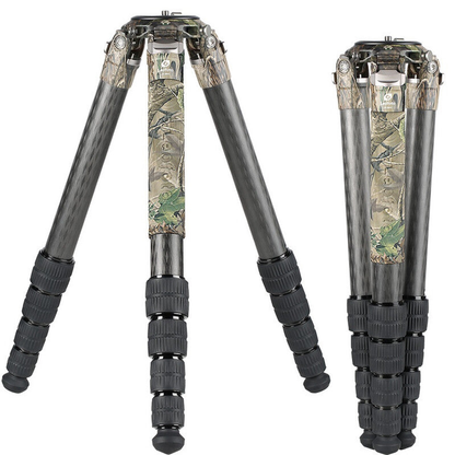 Trépied carbone camouflage Summit 154 cm pour photo et vidéo - Leofoto