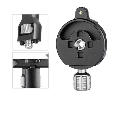 Pince de serrage rapide DM-47 Arca-Swiss en aluminium noir - Leofoto