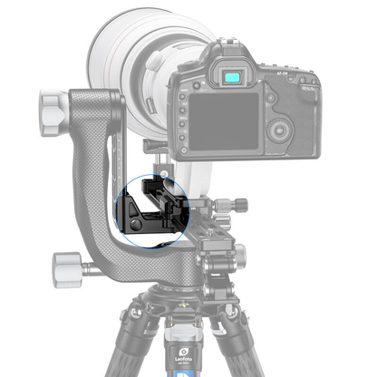 Adaptateur à double pince Arca-Swiss DDC-50B Leofoto