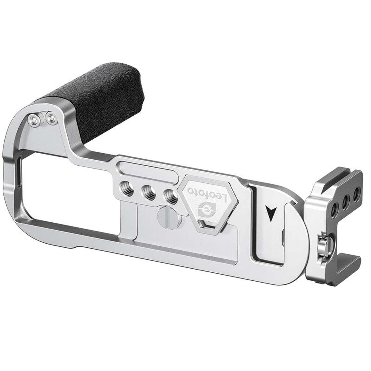 Équerre en L argentée pour Fujifilm X-T50, fixation Arca-Swiss - Leofoto