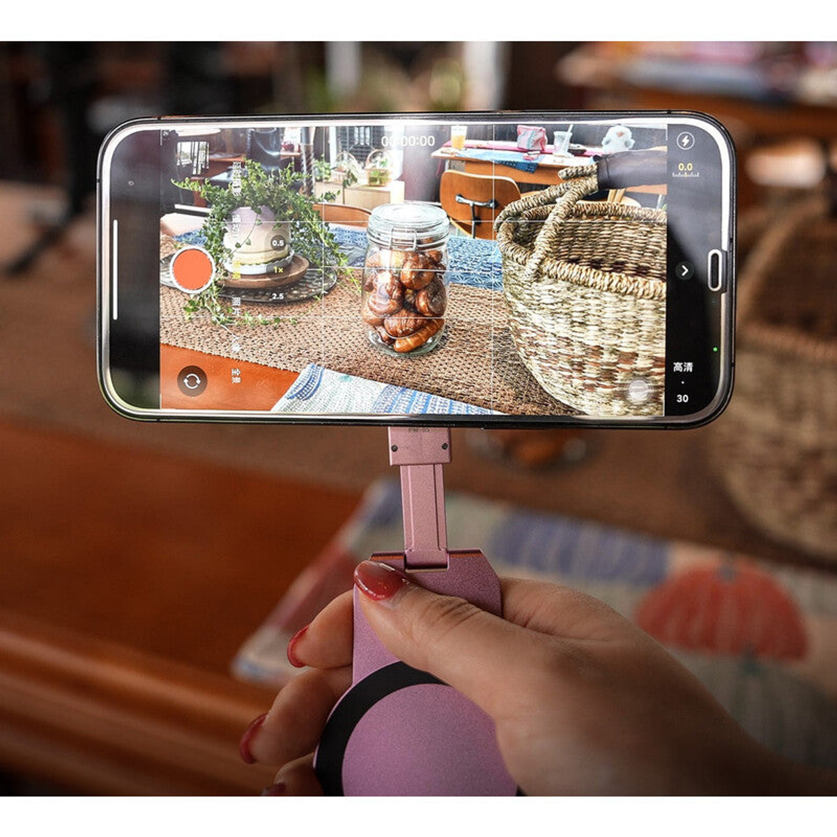 Support Magnétique pour Smartphone PM-05 Rose avec Fixation Arca-Swiss - Leofoto