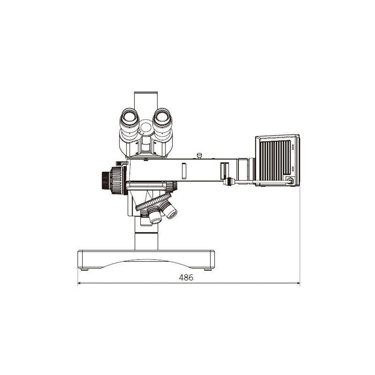 Microscope métallographique binoculaire BA310 MET-H 50x à 500x - Motic
