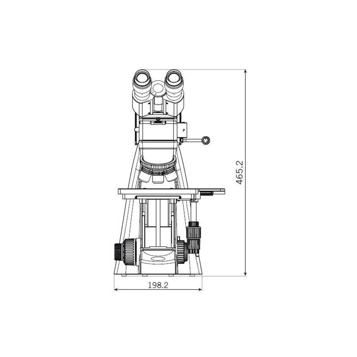 Microscope trinoculaire BA310 MET-T 50 à 500× pour la métallurgie - Motic